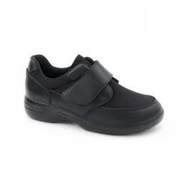 Level Anatomic Ανατομικό Ανδρικό παπούτσι ελαστικό με velcro 580 Μαύρο